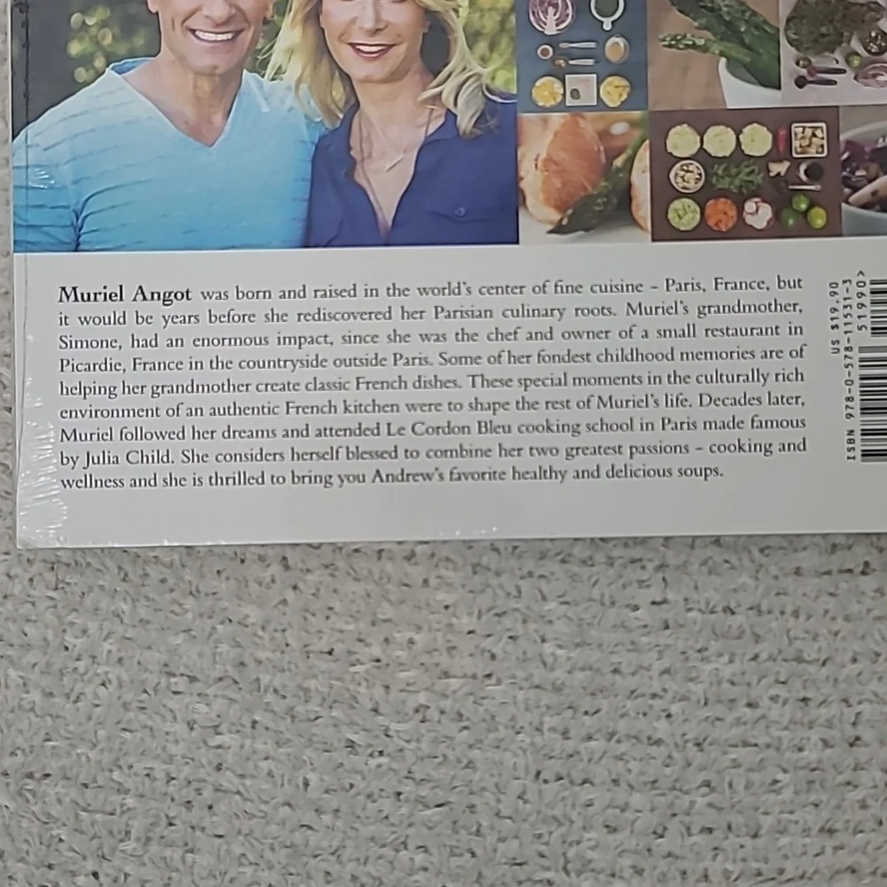 Cookbook Andrew's Favorite Soups/Andrew & Muriel's Healthy Veggies - NWT